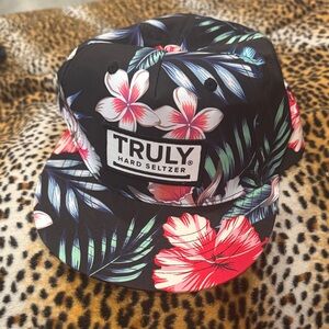 TRULY Floral Black Cap